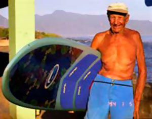 94 year old Surfer, Woody Brown