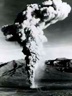 Nuclear Weapons Testing "Baneberry" venting of an underground nuclear test, Nevada Test Site