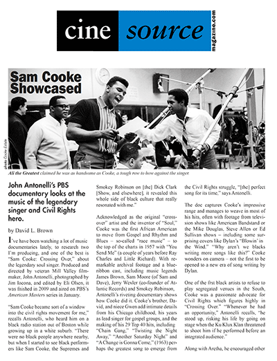 Cine Source Sam Cooke, by David L. Brown